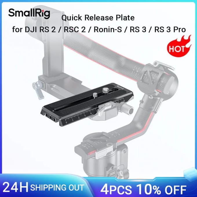 SmallRig 3158 QR-Plate for DJI RS 2/ RSC 2/ Ronin S Manfrotto