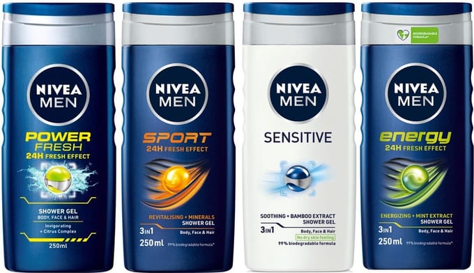 Nivea Men Douchegel MIX - Sport / Senitive / Power Fresh / Energy