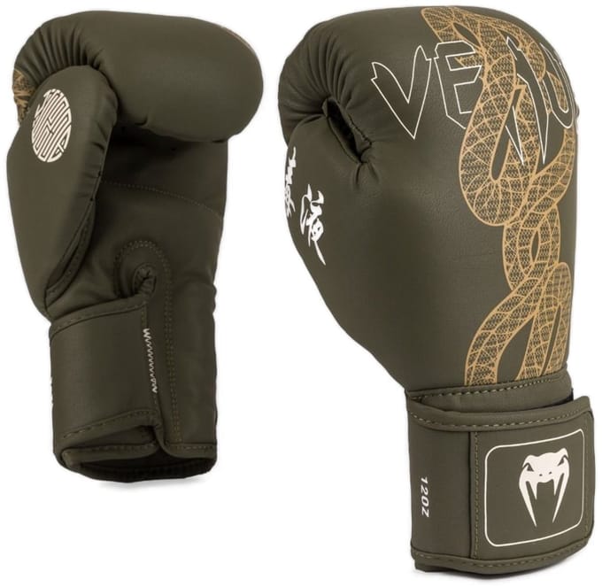 Venum Serpenti Bokshandschoenen Khaki Brons Ivoor - 10 OZ