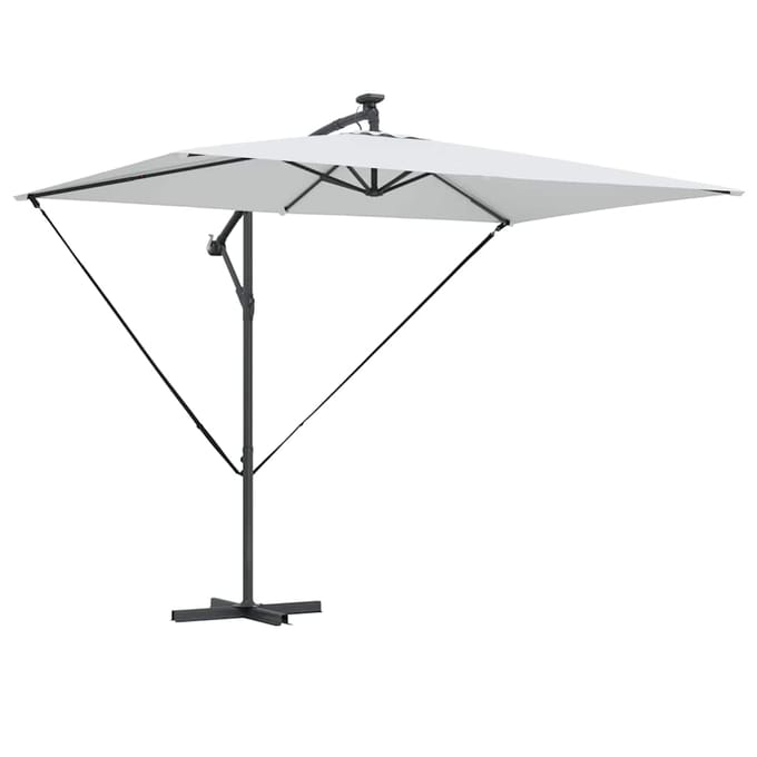 vidaXL - Parasol - 294 - x - 200 - x - 270 - cm - Polyester - en - Aluminium - Zand