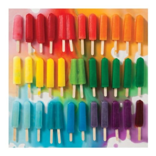 Rainbow Popsicles 500 Piece Puzzle - Galison