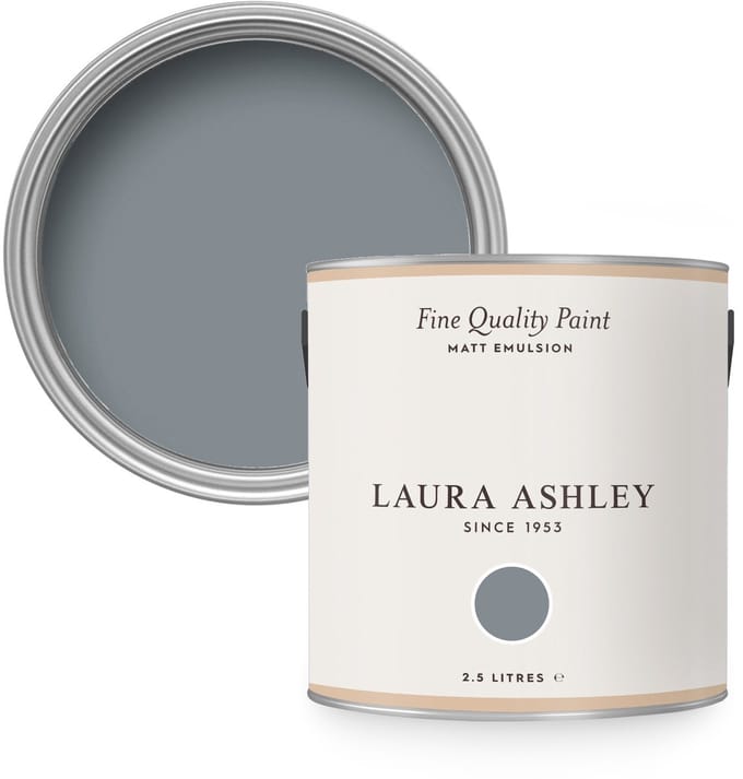 Laura Ashley Muurverf Mat 2.5L Dark Slate Grijs