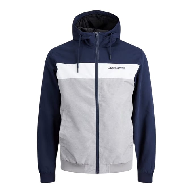 Jack And Jones Heren Kleurblok Gewatteerde Bomberjack (Navy Blazer)