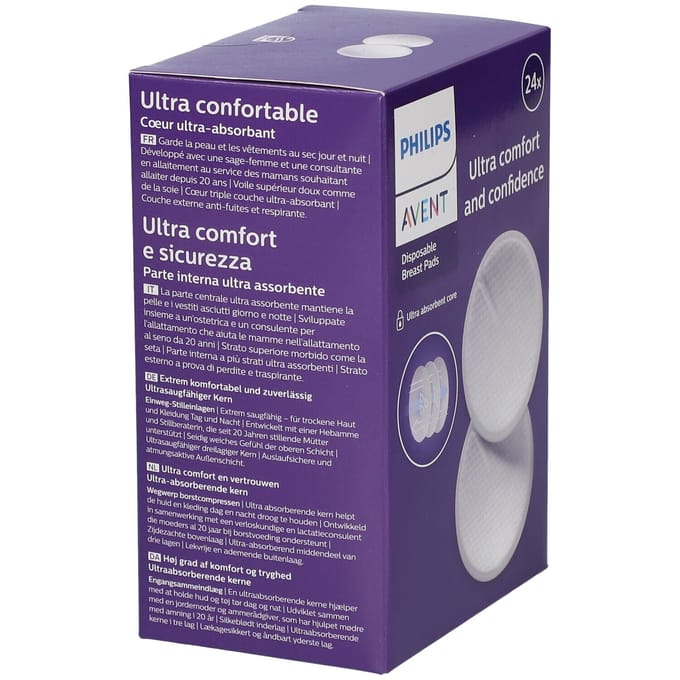 Philips Avent Borstkompressen Wegwerp Dag & Nacht SCF254/24 24 Compressen
