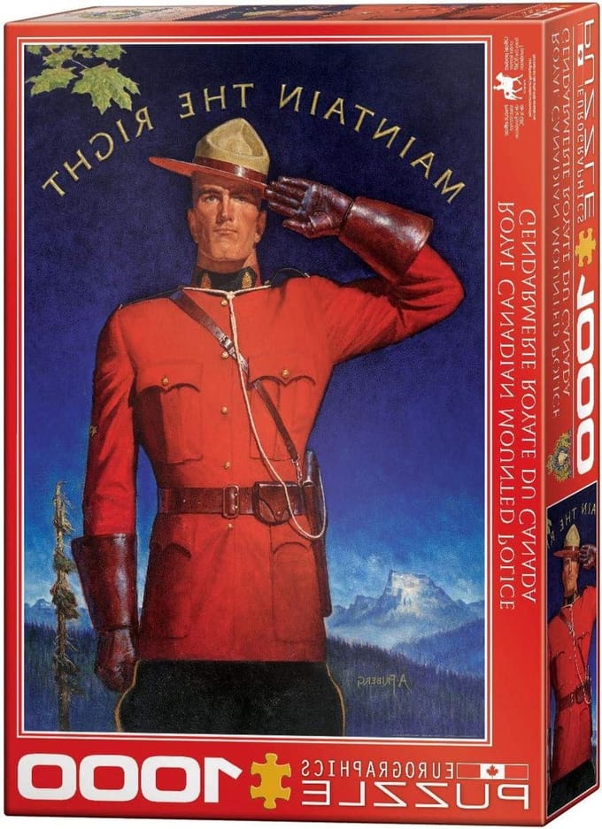Eurographics 6000-0972 "RCMP handhaven rechts" puzzel (1000-stuk)