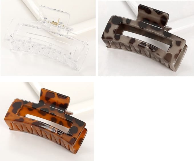 Haarklemmen - Hairpin - Haarclip - Haarspeld - 8.5x4.5cm - Set van 3Stuks