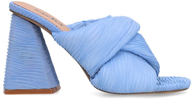 Sacha - Dames - Blauwe muiltjes met hak - Maat 36