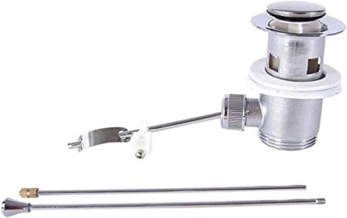 Afvoergarnituur Wastafel Sifon Sluiting met Trekstang Excentrische Plug