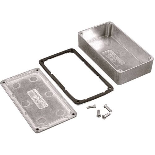 Hammond Electronics 1550WPBK Universele behuizing 80 x 55 x 25 Aluminium Zwart 1 stuk(s)