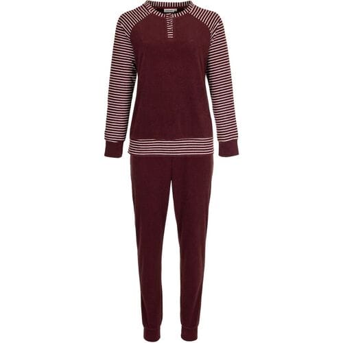 Pastunette Pyjamaset - Katoen/Polyester - Badstof - Bordeaux - Maat 36