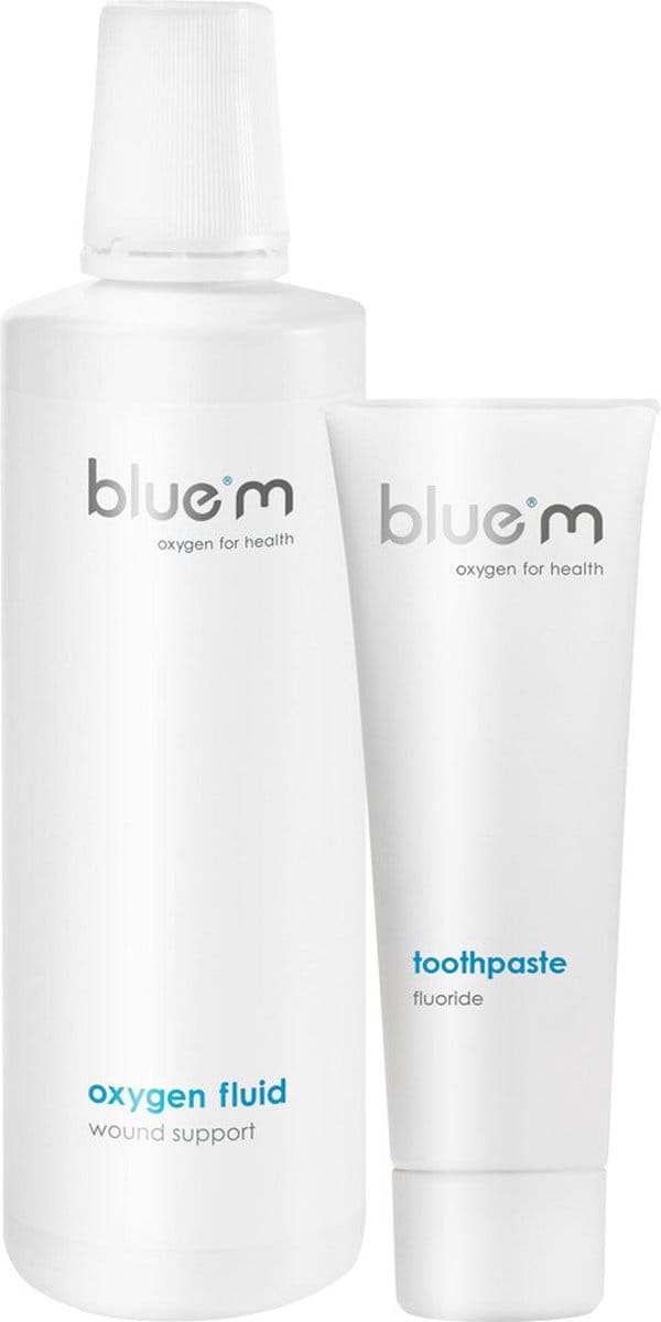 Bluem Oxygen Fluid en Fluoride Tandpasta Pakket
