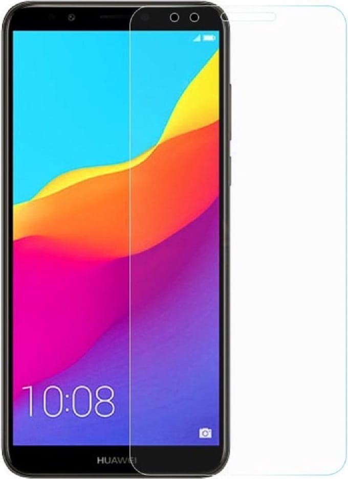 LuxeBass Tempered screenprotector geschikt voor Huawei Y7 (2018) - beeldscherm - scherm - tempered glas