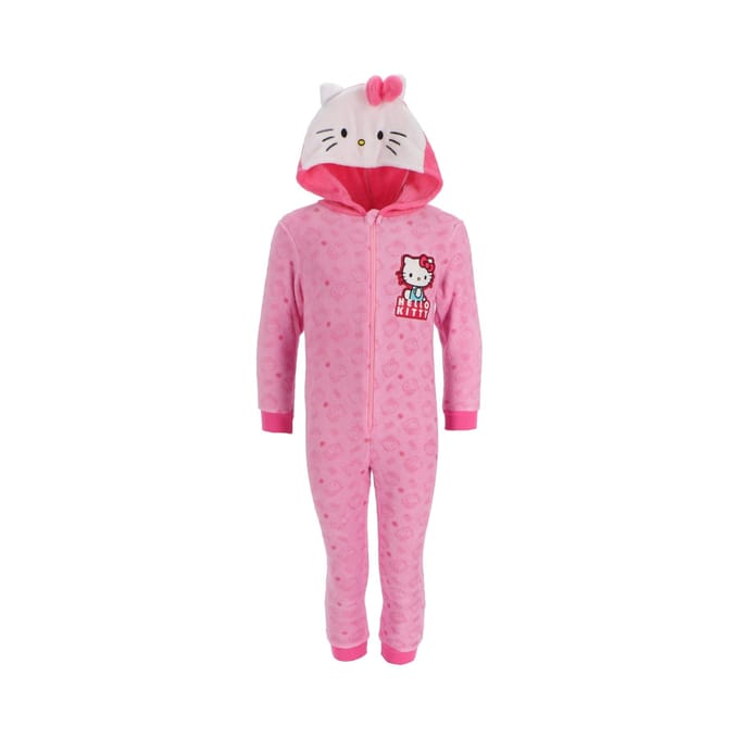 Hello Kitty Onesie - Maat 98/104 - Polyester - Pyjama - Roze