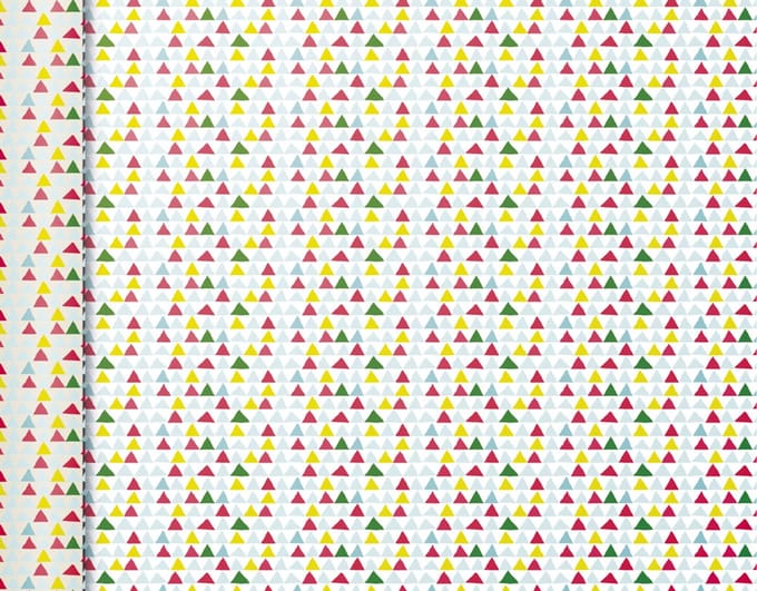 Clairefontaine geschenkpapier/inpakpapier 'Tiny Rolls vierkanten rood'