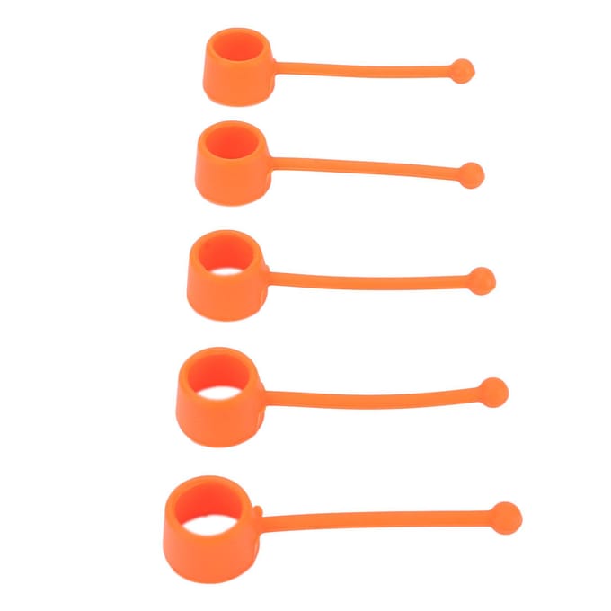 5 Pièces Accessoire Exerciceur de Doigts Silicone 75lbs Extenseur Renforçateur pour Entraînement Récupération red