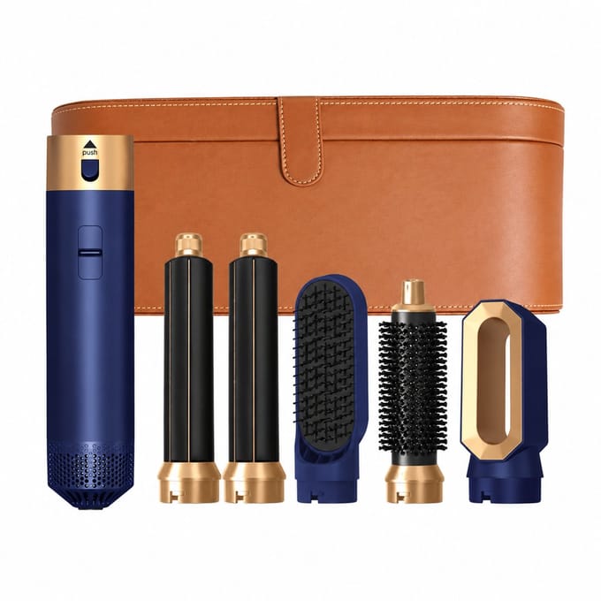 5-in-1 Heißluft-Stylingbürste - 1000 W - Trocknen Locken Glätten - Keramik-Heizelement - Etui-Verpackung