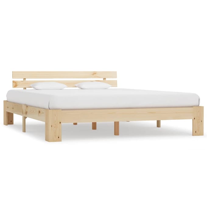 vidaXL - Bedframe - zonder - matras - massief - grenenhout - 180x200 - cm
