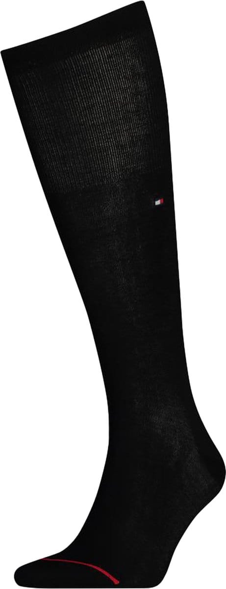 Tommy Hilfiger Tailored Mercerized Kneehigh (1-pack) - heren kniekousen - zwart