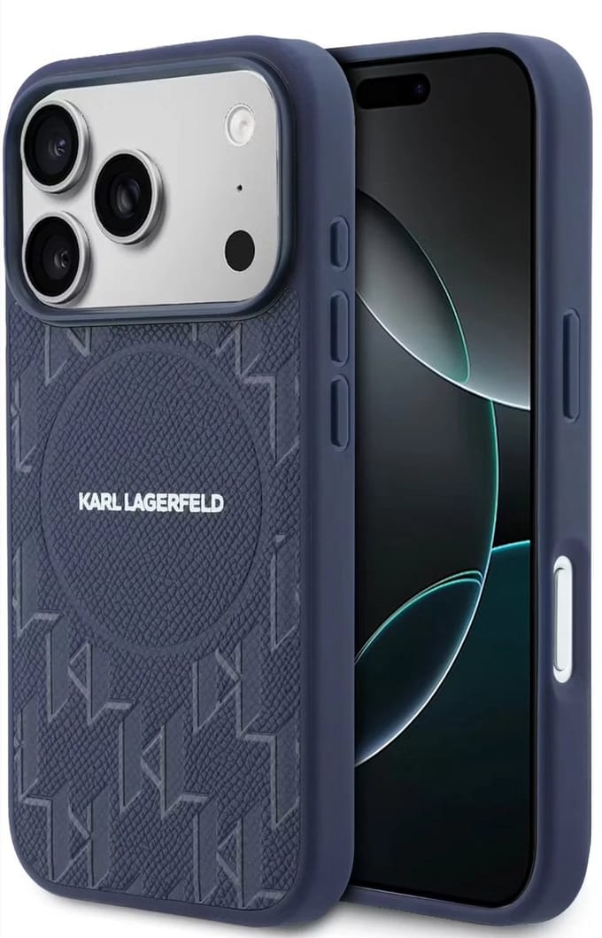 Karl Lagerfeld Back cover voor Apple iPhone 17 Pro Max in de kleur Navy