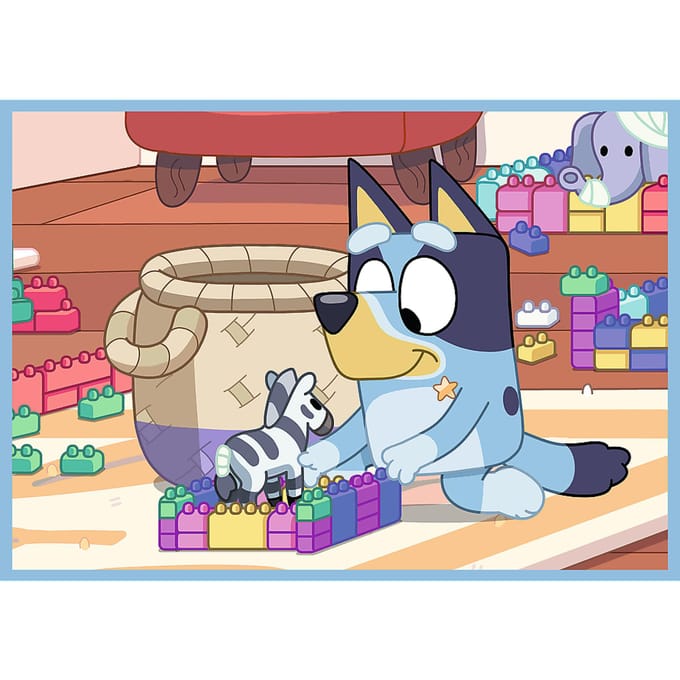 Trefl - Puzzles - "4in1 (12, 15, 20, 24)" - Bluey and his world / BBC Bluey