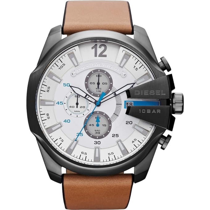 Diesel Mega Chief Heren Horloge Bruin DZ4280