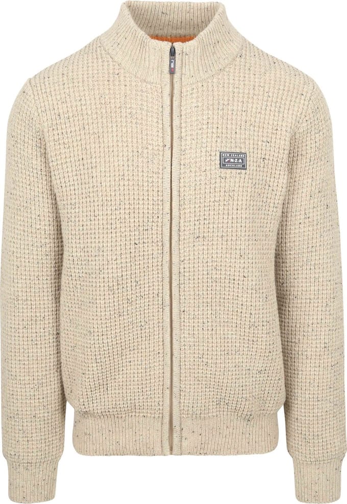 NZA - Ecru wollen half zip knitwear