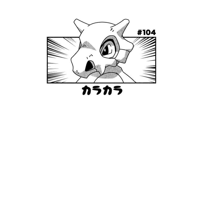 Pokémon Cubone Men's T-Shirt - Wit - L