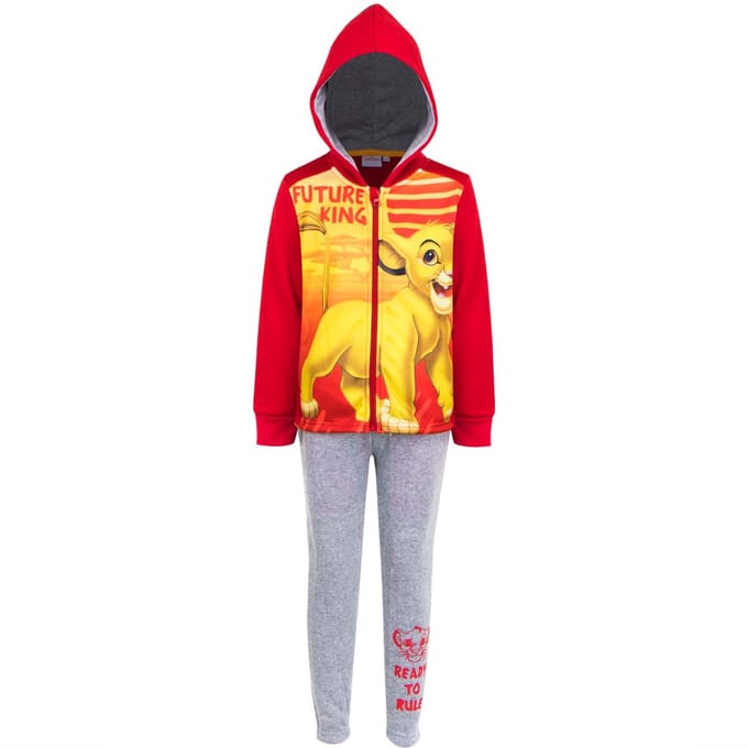 Disney The Lion King Set - Joggingpak / Huispak / Vrijetijdspak - Rood - Maat 98