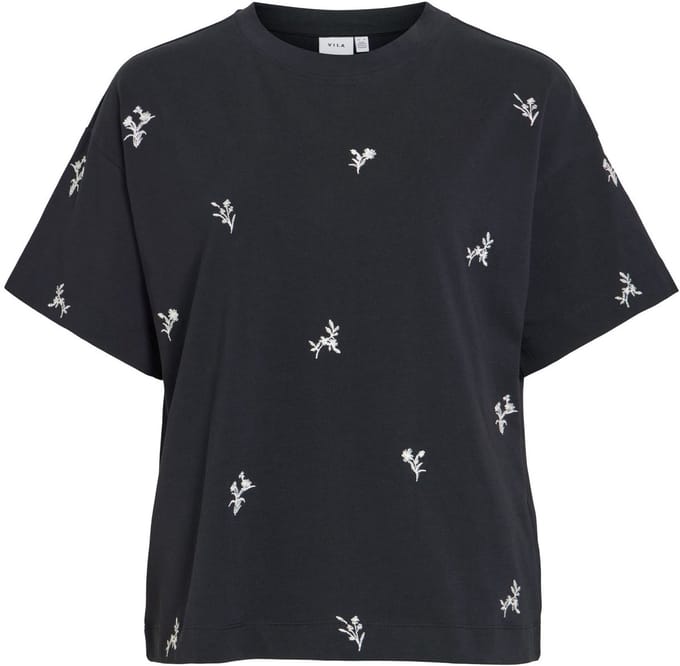 VILA T-shirt Katoenen