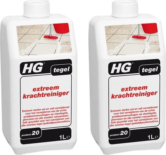 HG tegel extreem krachtreiniger Verwijdert echte probleemvervuilingen - 2 Stuks !