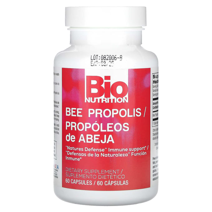 Bio Nutrition, Propolis d'abeille, 60 capsules