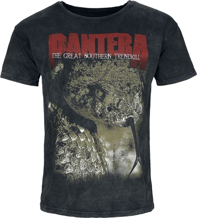 Pantera Great Southem Trendkill Heren T-shirt - zwart - M