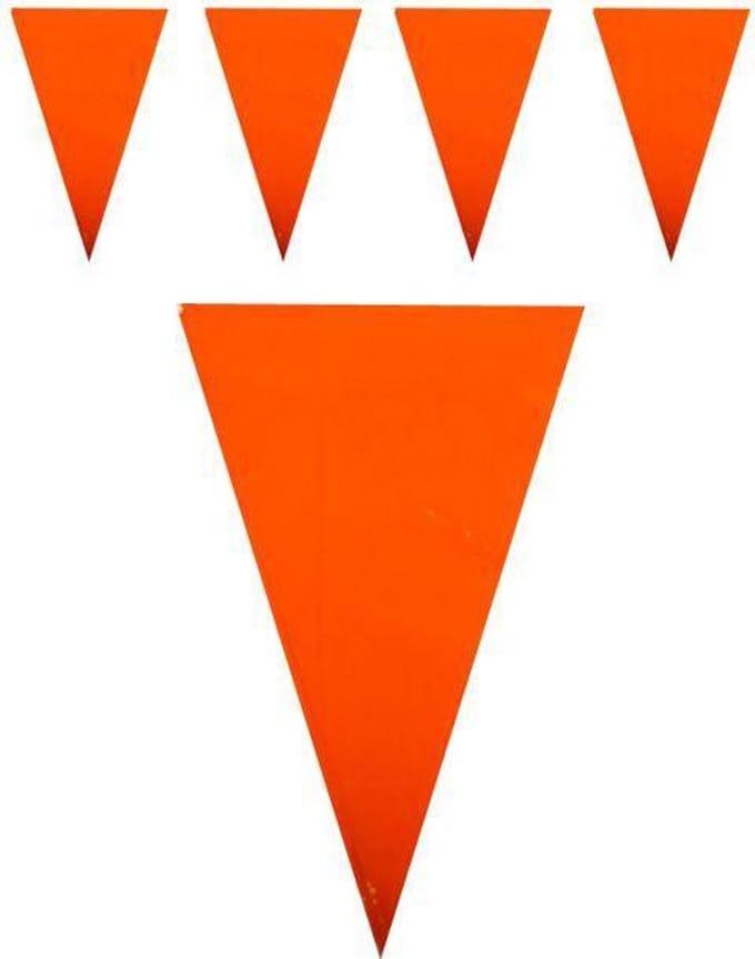 Vlaggenlijn oranje 10 meter