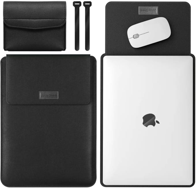 Etuitab MacBook - Waterdicht Etui - 3in1 - 13,3 inch - Zwart