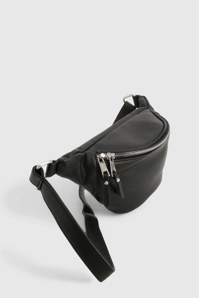 boohoo Dames PU Heuptasje | Zwart