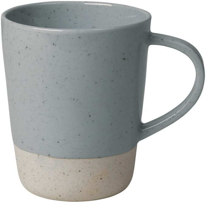 Sablo Stone Mok | Lichtgrijs / Blauw | Stoneware