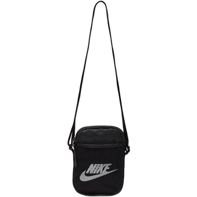 Sac Bandoulière Nike Heritage en Polyester, Petit Sac Bandoulière Unisexe Noir BA5871-010 Small gray