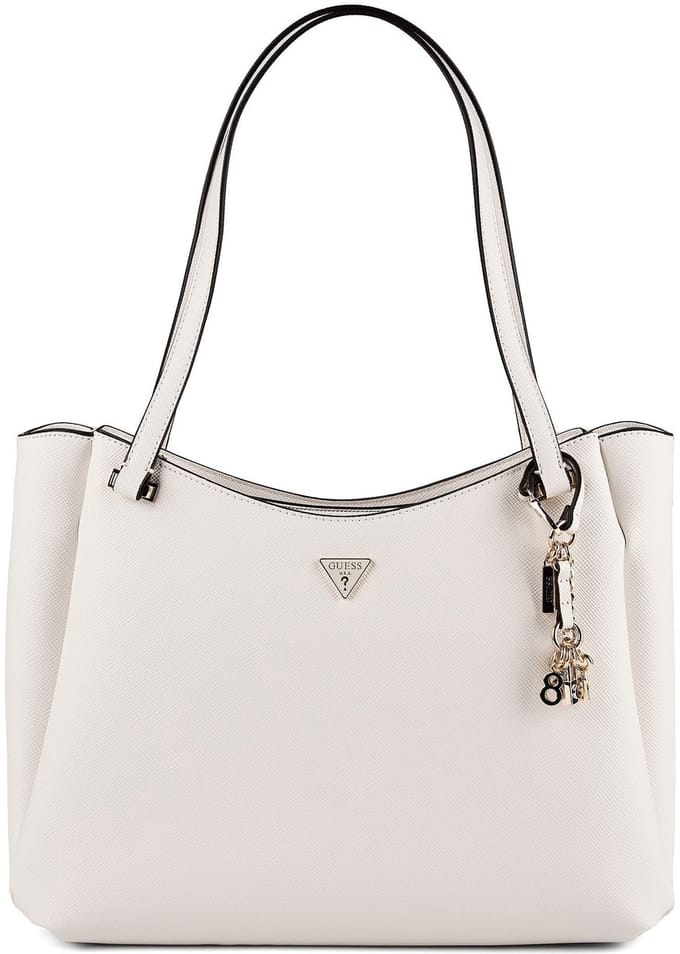 GUESS schoudertas Gilda Tote Cream White crème