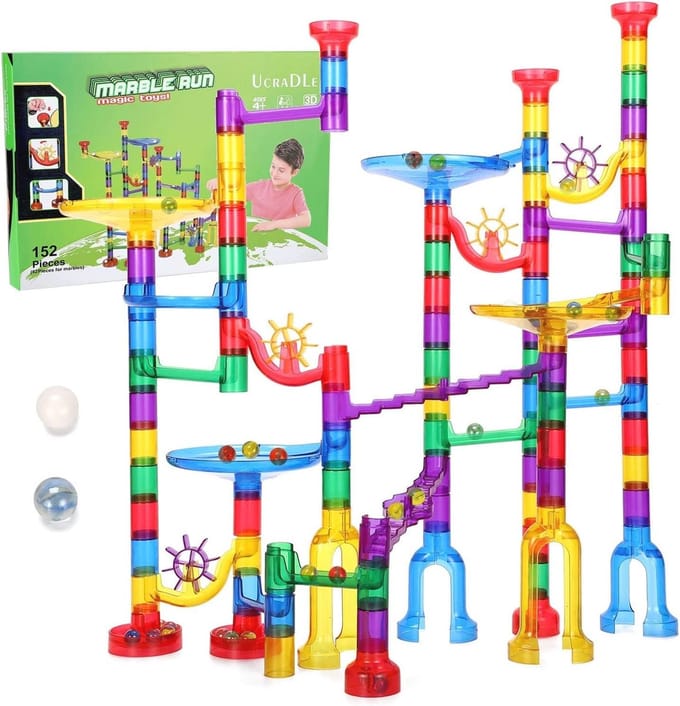 Kogelbaan Set van 152 Stuks met Multicolor Kralen - Educatief Speelgoed voor Kinderen 4+