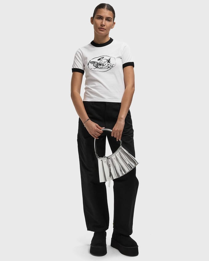 WMNS S/S Reminiscing Ringer Tee