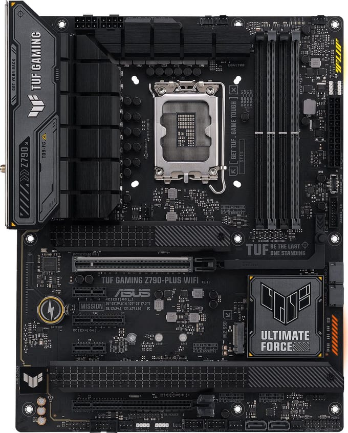 Asus TUF GAMING Z790-PLUS WIFI Moederbord Socket Intel LGA 1700 Vormfactor ATX Moederbord chipset Intel® Z790