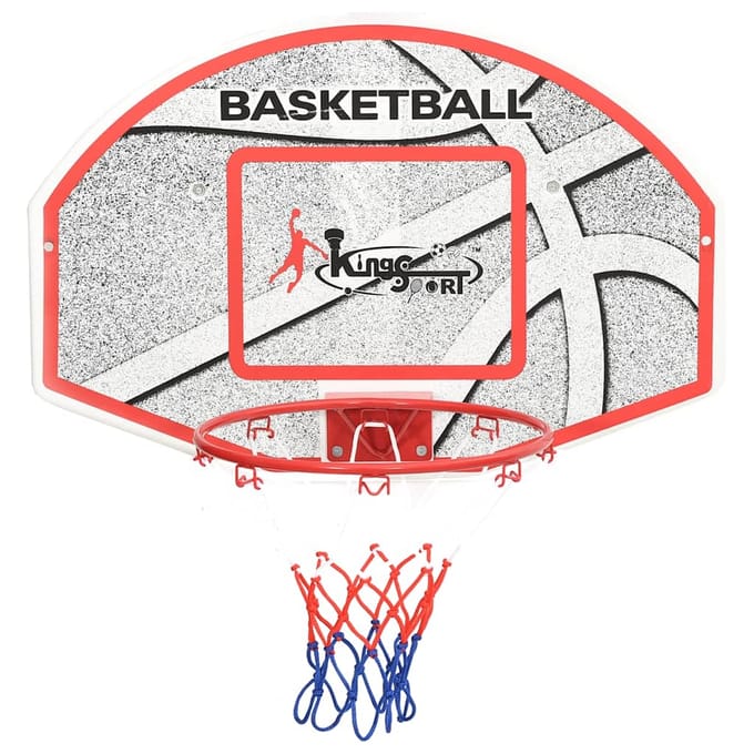 vidaXL 5-delige Basketbalset wandmontage 66x44,5 cm