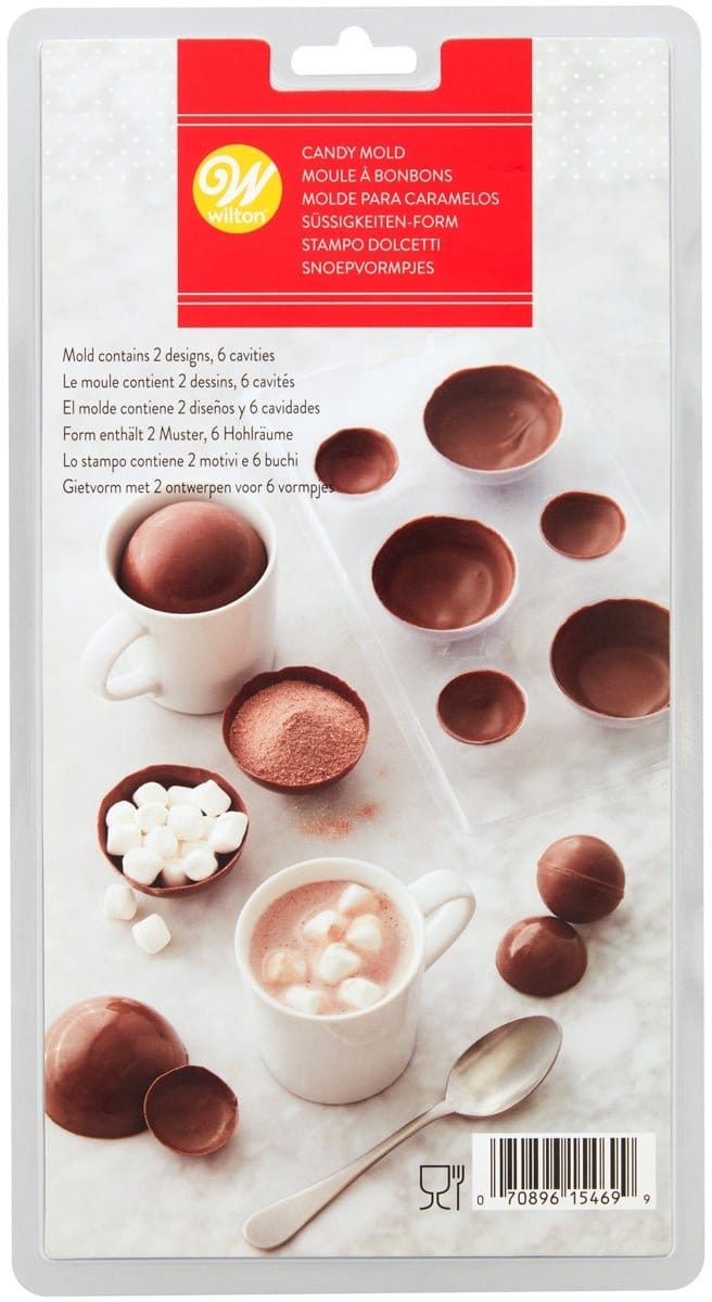 Wilton Candy Mold - Chocolade Bal - Chocolade Mal - Bakvorm Chocolade