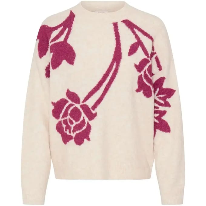 b.young - BYOMEA FLOWER JUMPER 4 - Dames - Gebreide truien