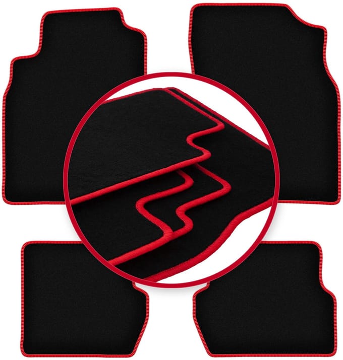CARLUX-RED automatten voor: Nissan Almera N16 hatchback (2000-2006)