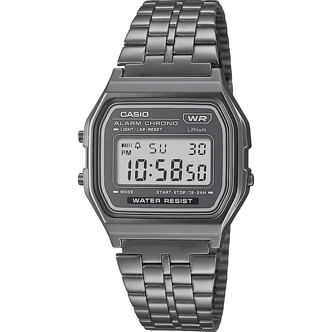 Casio Vintage Iconic A158WETB-1AEF  Unisex Horloge 36,3 mm - Grijs