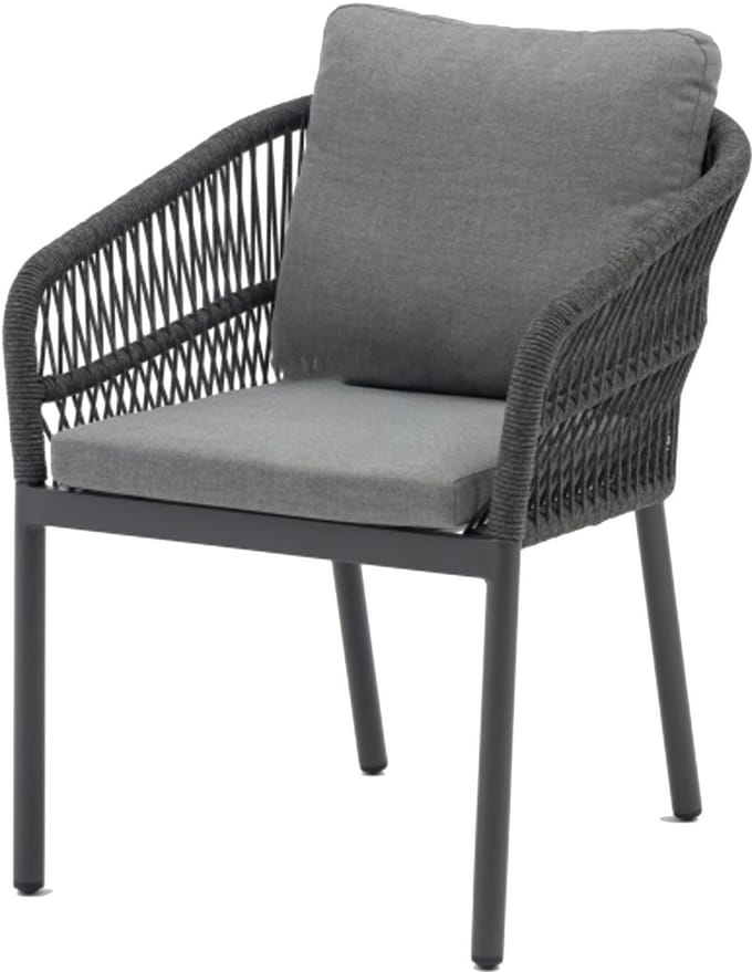 Impala dining tuinstoel rope antraciet