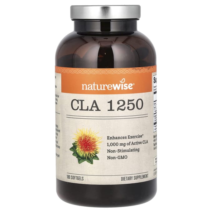 NatureWise, CLA 1250, 1 000 mg, 180 capsules molles