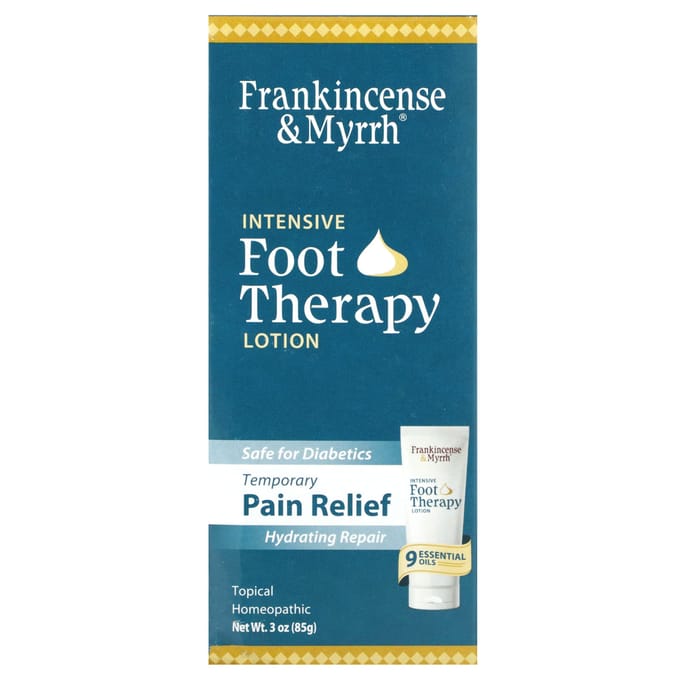 Encens et myrrhe, lotion thérapeutique intense pour les pieds, 3 oz (85 g) beige