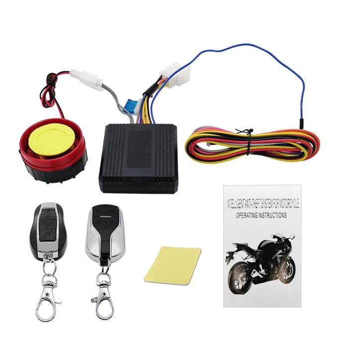 Motorfiets Antidiefstal Alarm Systeem Draadloze Afstandsbediening Motor Start Stop met Afstandsbediening 125dB veelkleurig